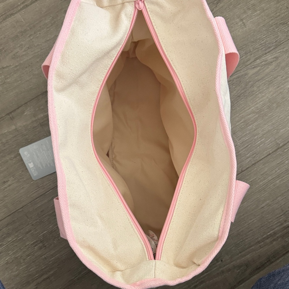 Disney Cream and Pink Mickey & Minnie Canvas Tote - Picture 7 of 10